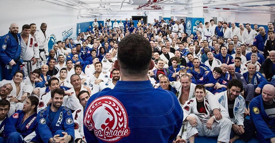 Renzo Gracie with his academy