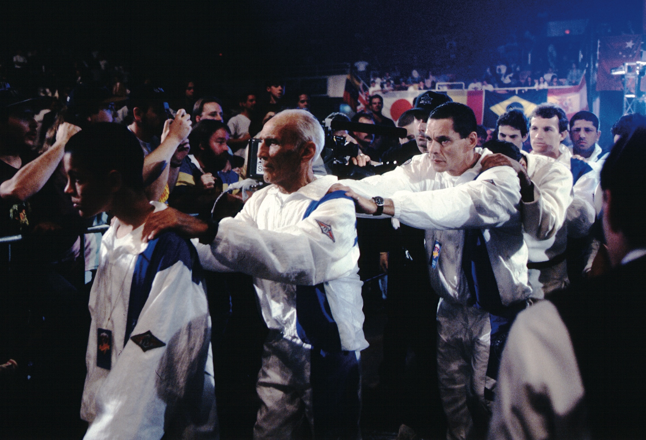 Hélio Gracie at UFC #1, Denver 1993