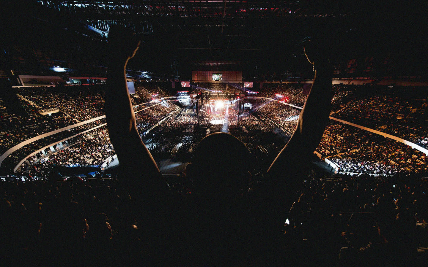 UFC arena — sold out